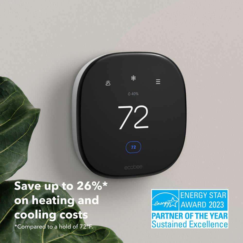 ecobee Smart Thermostat Enhanced Programmable Wifi Works with Siri Alexa Google Assistant Energy Star Certified Smart Home