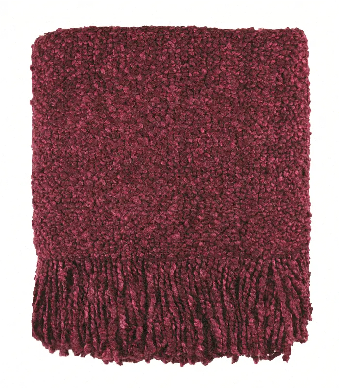 Cranberry Red Campbell Throw Blanket