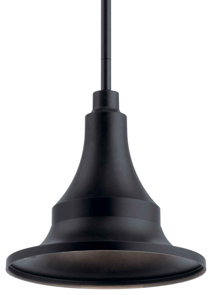 Kichler Hampshire 1 Light Outdoor Pendant 59057BKT  Textured Black   Transitional   Outdoor Hanging Lights   by Lighting and Locks  Houzz