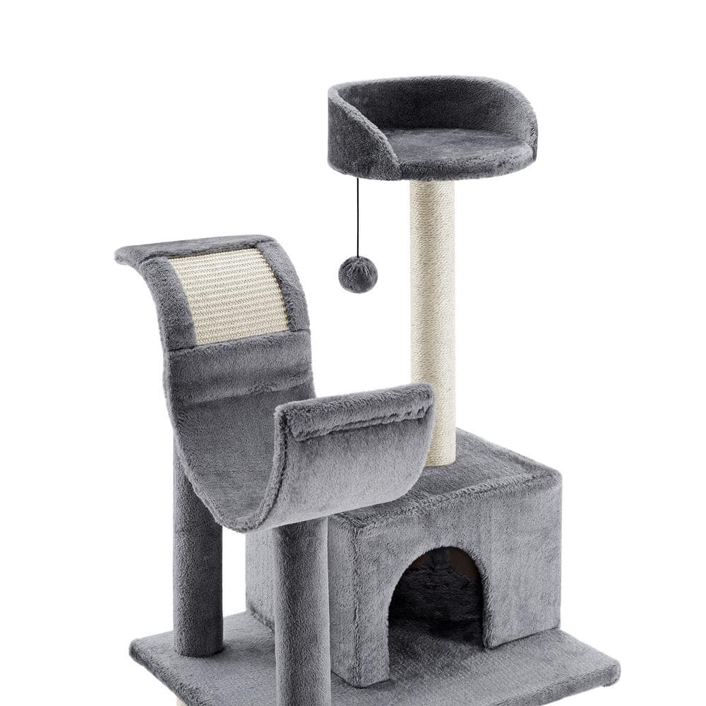 Sam's Pets Submarine 60 in. Gray Hard Box Cat Tree SP-CT1284GY