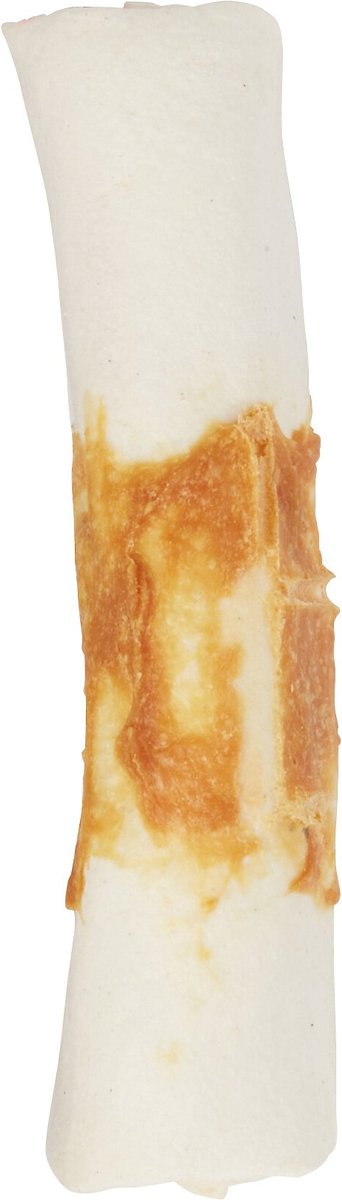 Bones and Chews Triple Flavor Rawhide Roll Dog Treats， 2 count