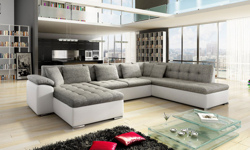 LEONARDO Sectional Sleeper Sofa   Contemporary   Sleeper Sofas   by MAXIMAHOUSE  Houzz