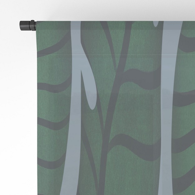 Msrystudio Retro Jungle Out Single Panel Sheer Window Curtain Society6