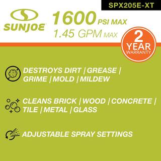 Sun Joe 1150 PSI 1.1 GPM 11 Amp Cold Water Corded Electric Pressure Washer with Adjustable Spray Wand SPX205E-XT