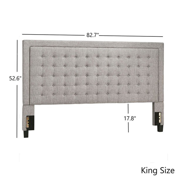 Bellevista Button-tufted Square Upholstered Headboard by iNSPIRE Q Bold - - 9391849