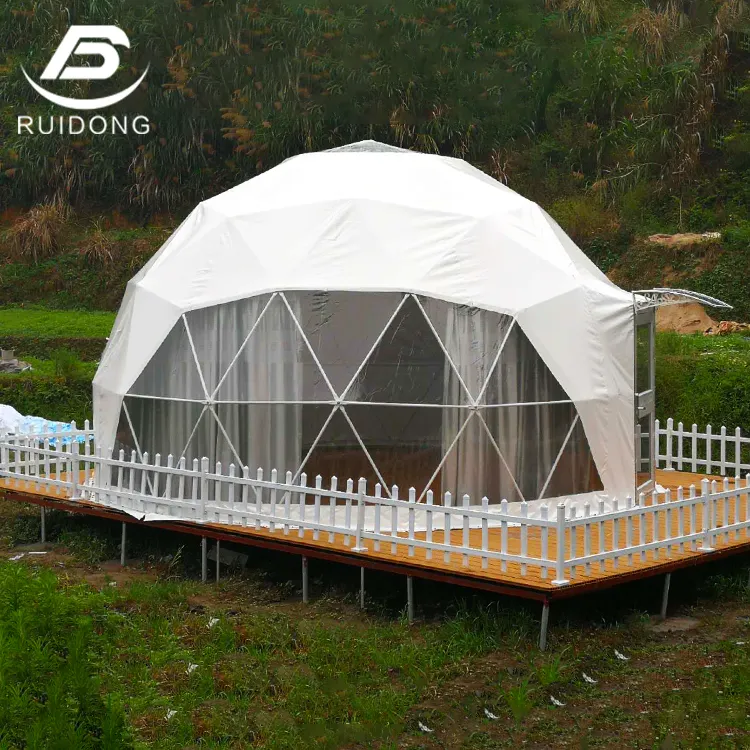 Aluminum Camping Dome Tent Outdoor Frame Waterproof Hotel House Glamping Geodesic Luxury Tents