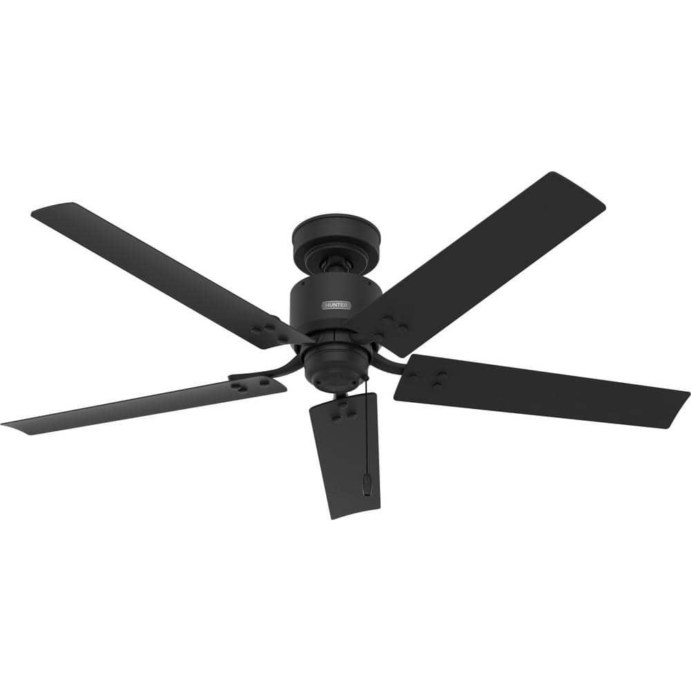 Hunter Windbound 52 in IndoorOutdoor Matte Black Ceiling Fan