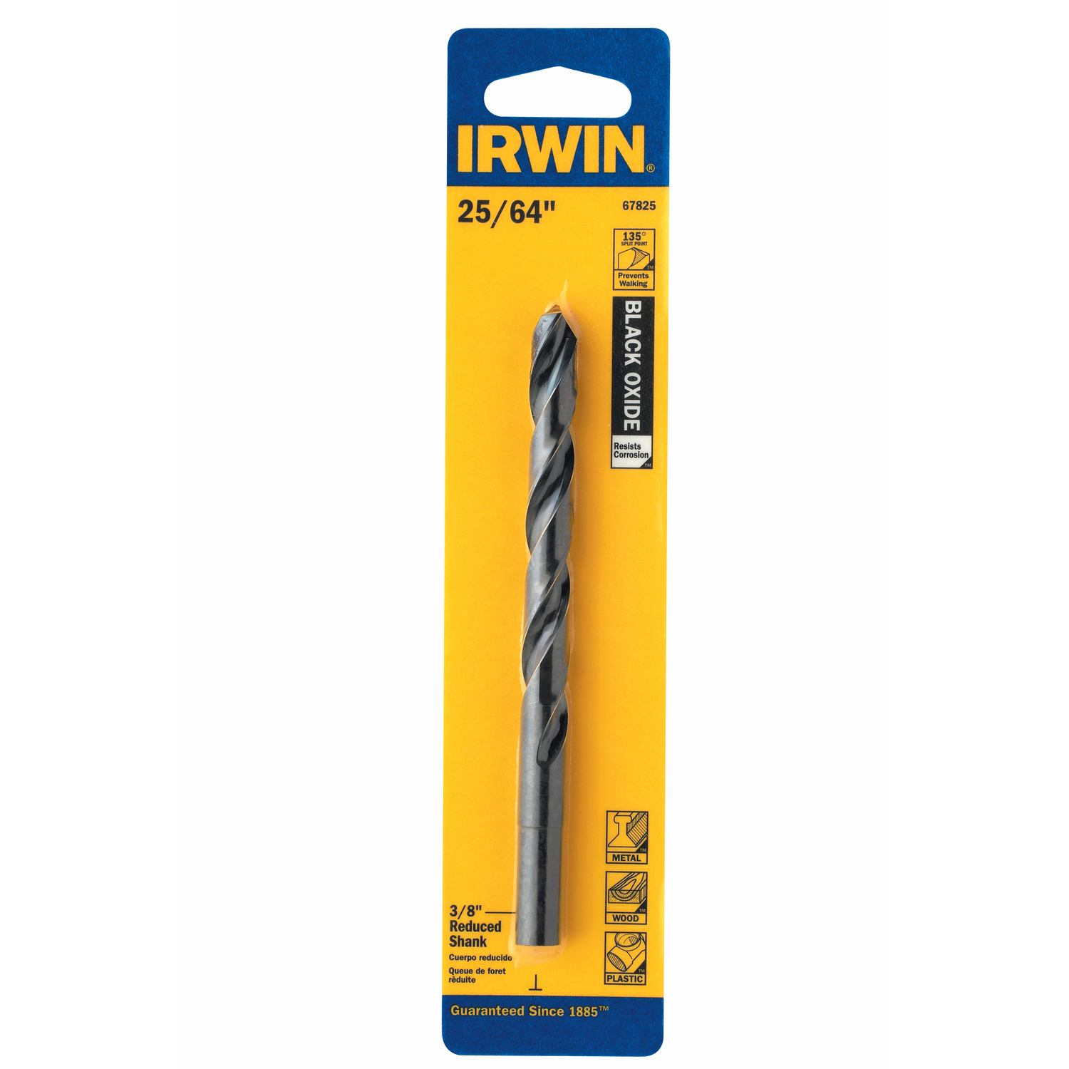 Irwin 25/64 in. X 5-1/8 in. L High Speed Steel Jobber Length Drill Bit 1 pc