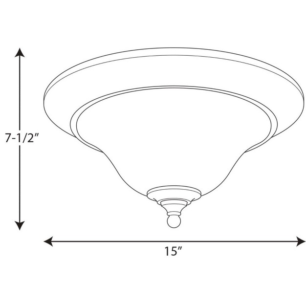 Progress Lighting Trinity Collection 2 light Flush Mount Ceiling Fixture Brushed Nickel Etched Glass Shade