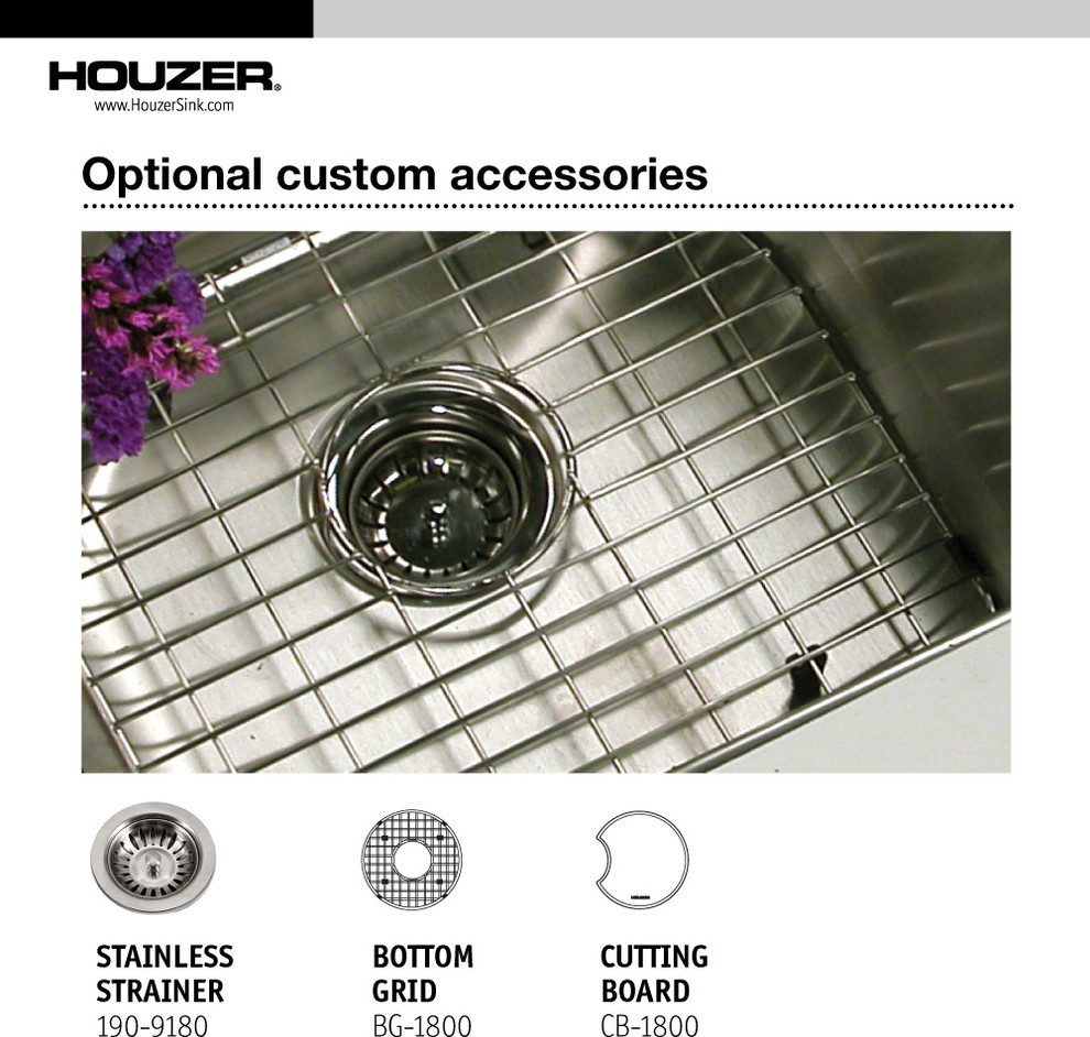 Houzer CF 1830 Club Series Undermount Round Bar/Prep Sink   Bar Sinks   by Buildcom  Houzz