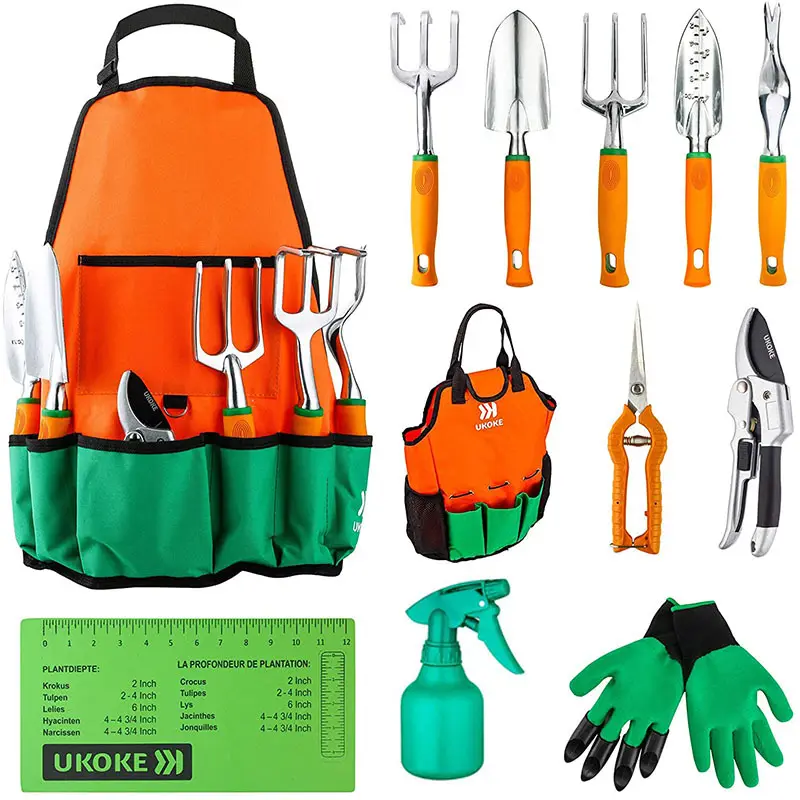 Garden tool kit set garden tool set Planting flowers canvas bag shears aluminum gardening tools