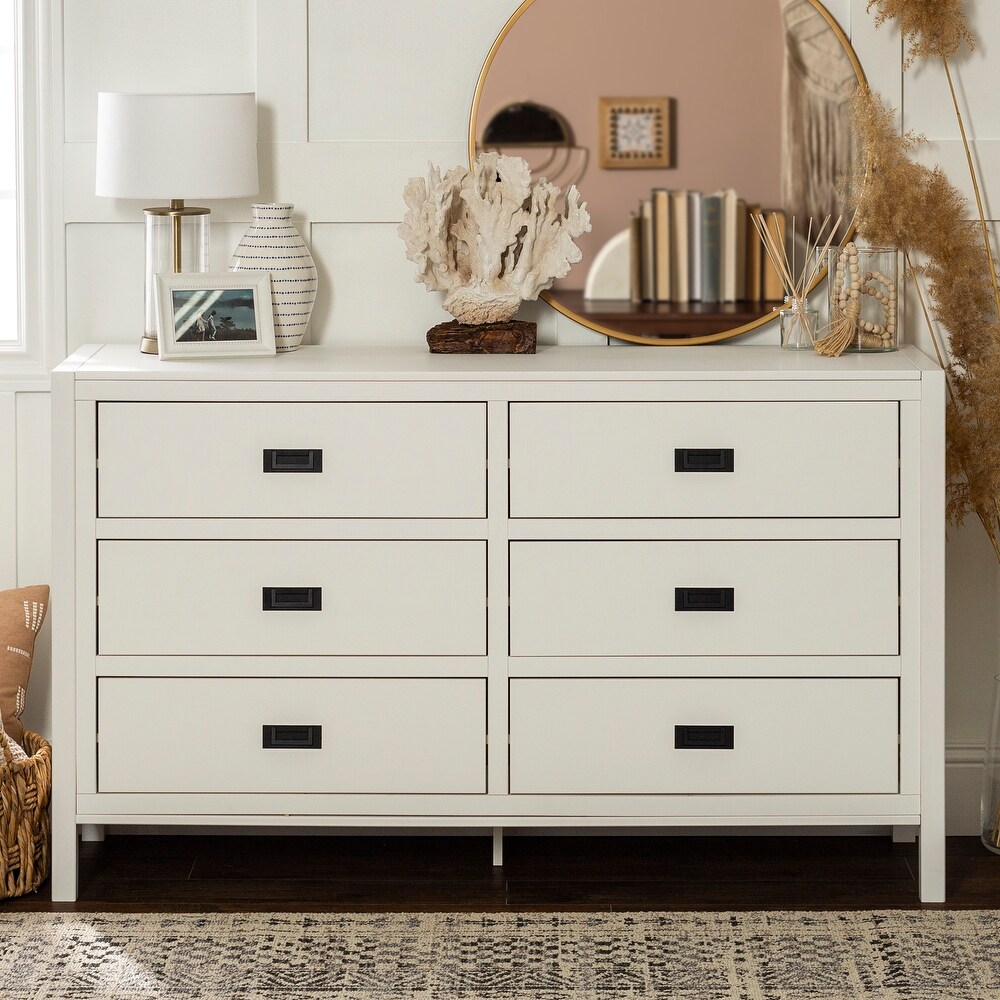 Middlebrook Modern Solid Wood 6 Drawer Dresser