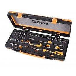 Beta 009000980 900 /C11Hr Socket Set 1/4 S/D Hex Sockets And Bits And 8 Access