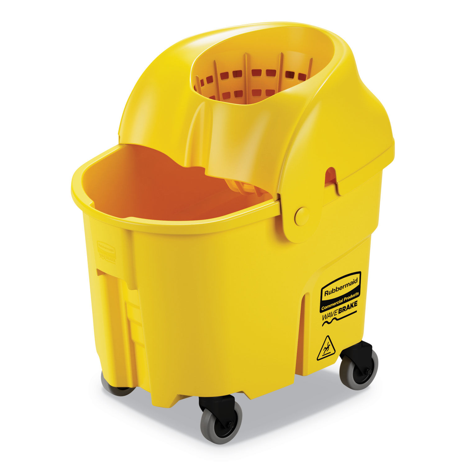 WaveBrake Institution Bucket and Wringer Combos by Rubbermaidandreg; Commercial RCPFG759088YEL