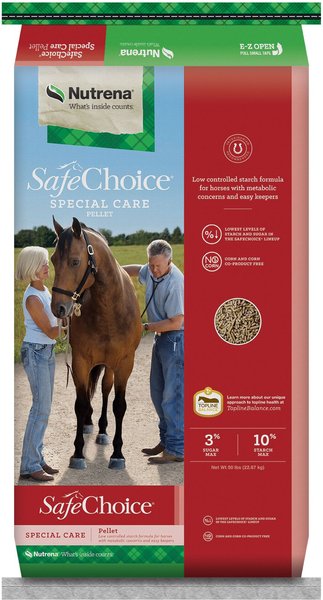 Nutrena SafeChoice Special Care Horse Feed， 50-lb bag