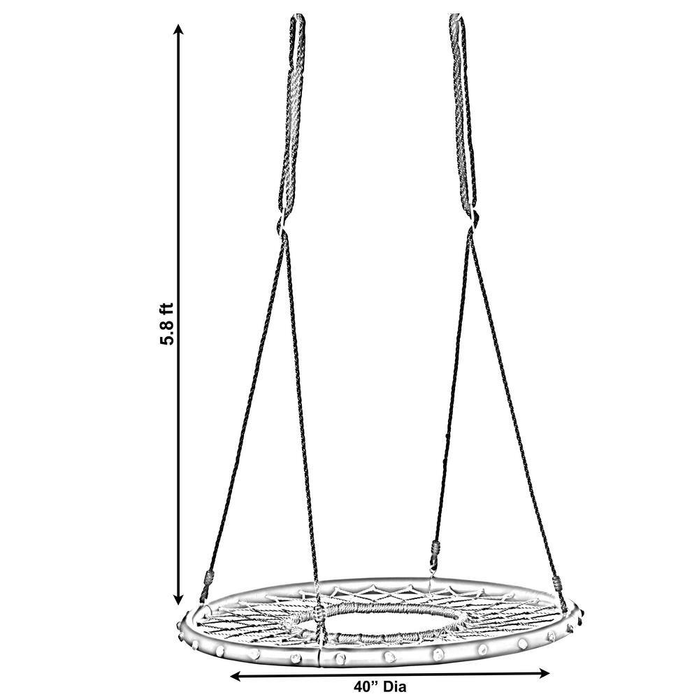 PLAYBERG Round Net Tree Spider Web Swing QI003912