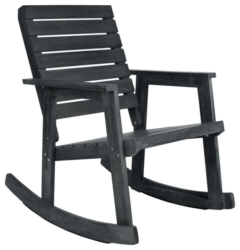 Lexie Rocking Chair Dark Slate Grey   Modern   Rocking Chairs   by Virgil Stanis Design  Houzz