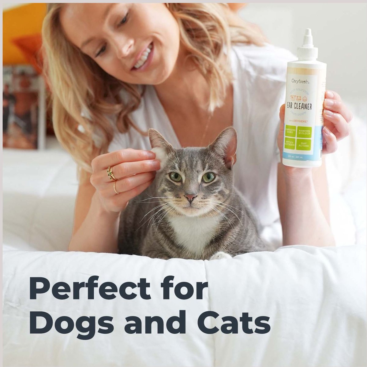 Oxyfresh Advanced Sensitive and Sting Free Cat and Dog Ear Cleaning Solution