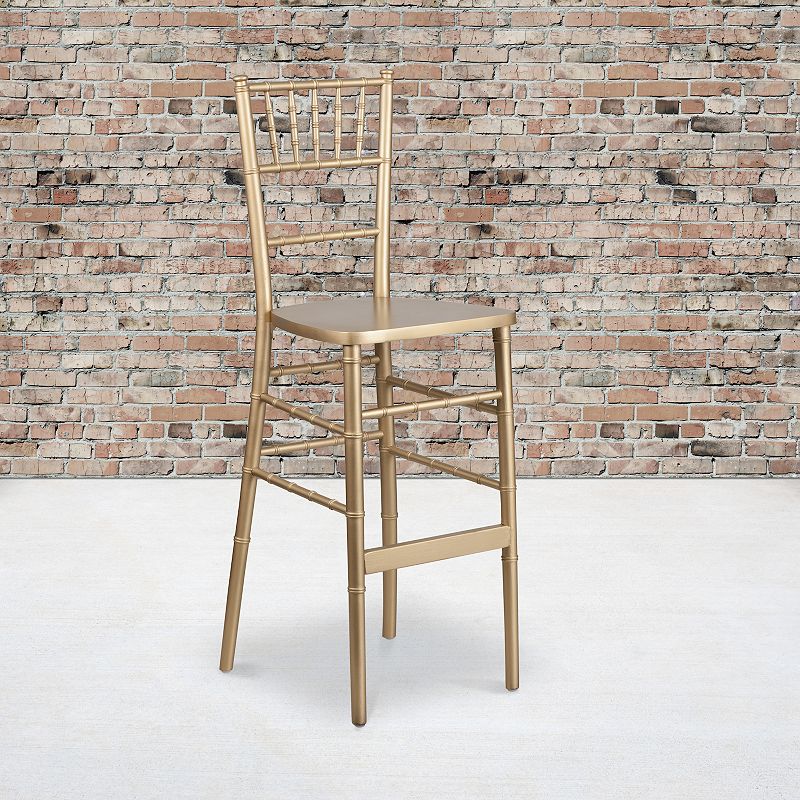 Emma and Oliver Gold Wood Chiavari Barstool Party and Event Rental