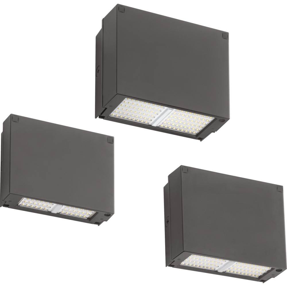 Lithonia Lighting Contractor Select 250-Watt Equivalent Integrated LED Bronze Wall Pack Light 5000K WPX2 LED 50K MVOLT DDBXD M2