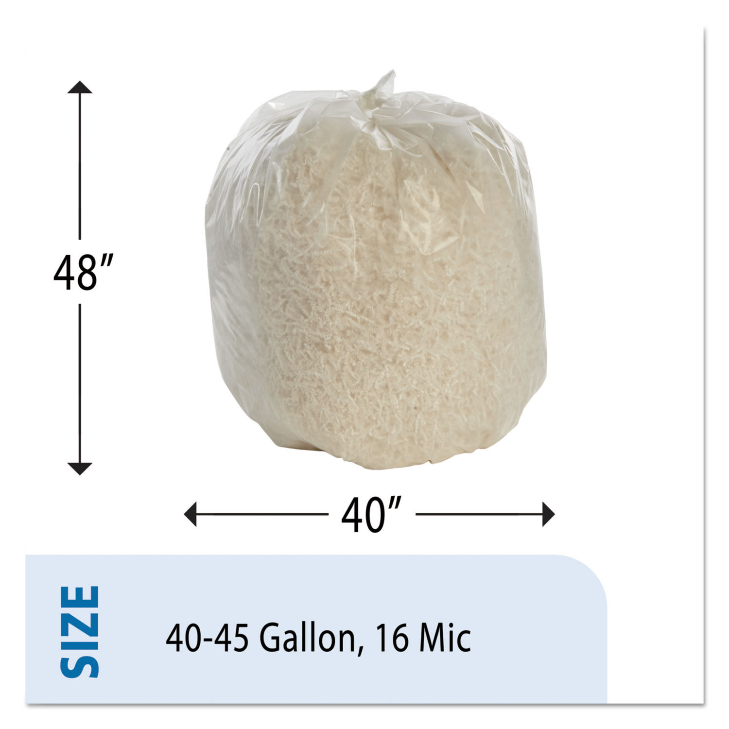 SKILCRAFT High Density Coreless Roll Can Liner by AbilityOneandreg; NSN5574973