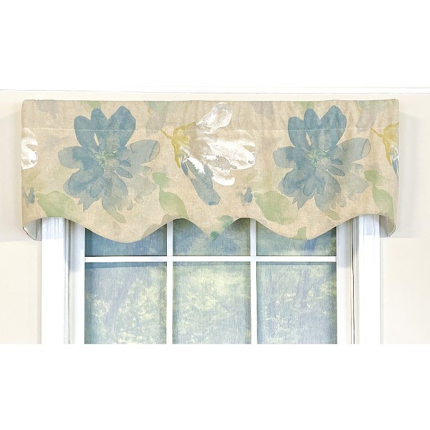 Rod Pocket Window Valance 50 quot X 17 quot Natural By Rlf Home