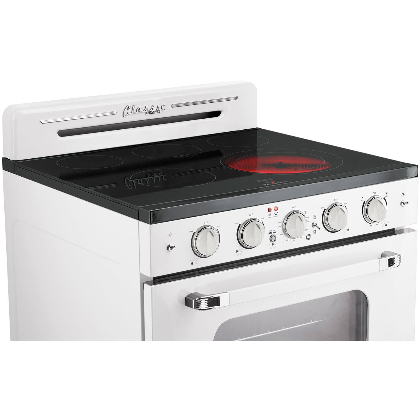 Unique Appliances 30-inch Freestanding Electric Range with Convection Technology UGP-30CR EC W