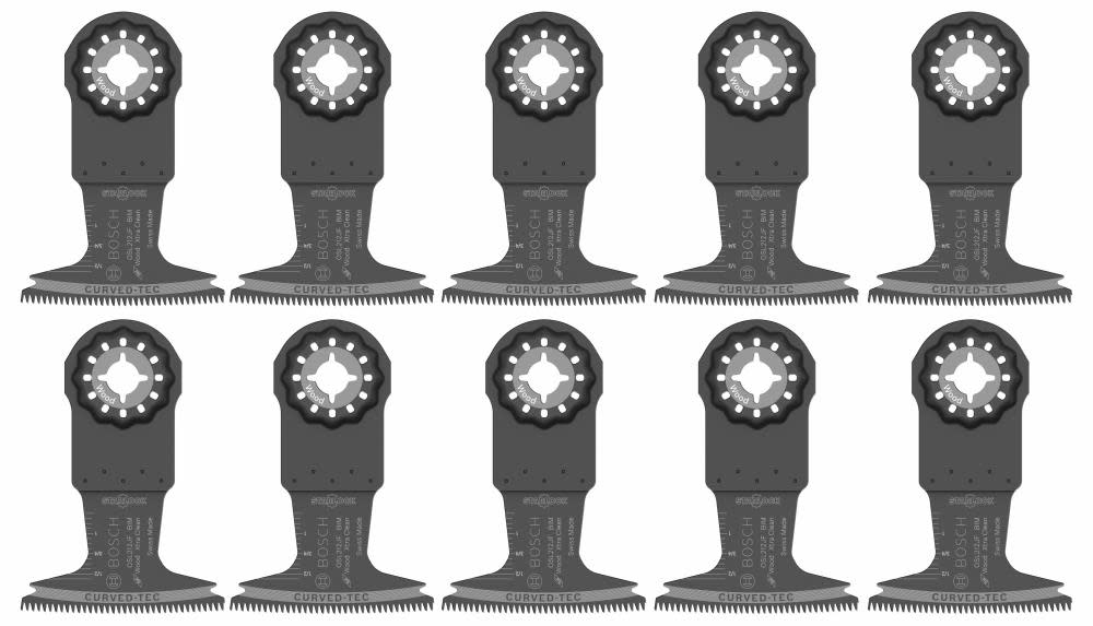 Bosch 2-1/2 In. Starlock Oscillating Multi Tool Bi-Metal Xtra-clean Clean Plunge Cut Blade 10 pk. OSL212JF-10 from Bosch