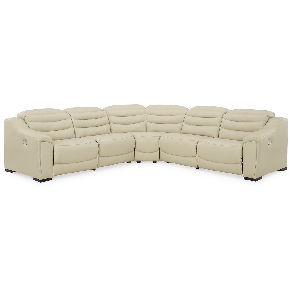 Signature Design by Ashley Center Line 5 Piece Power Reclining Sectional   105\