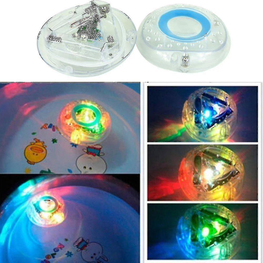 2 Pcs Bath Toys Waterproof Colorful， For Bathroom， Led Light Toys