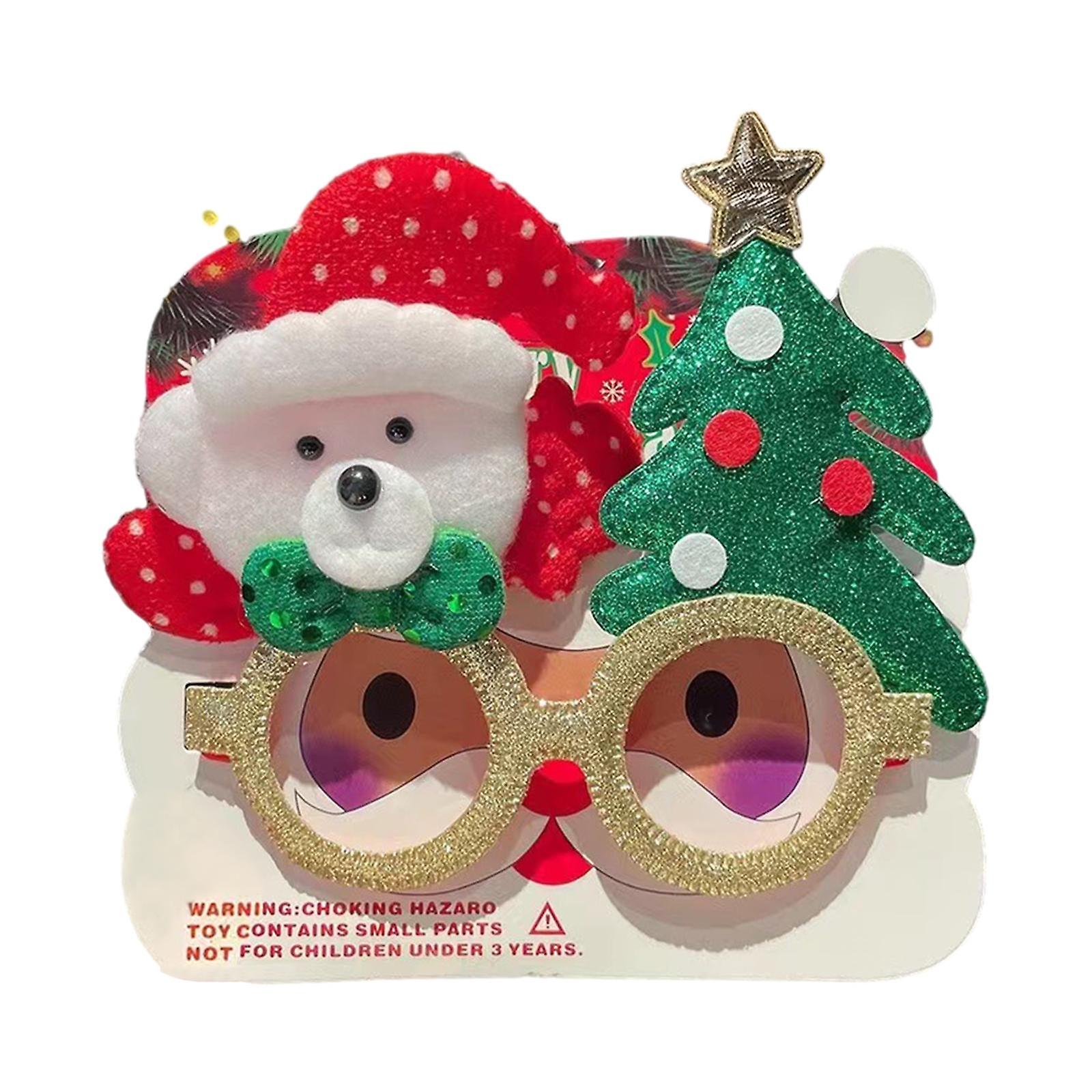 Christmas Glasses Creative Snowman Costume Eyeglasses Christmas Party Favors Bear And Xmas Tree