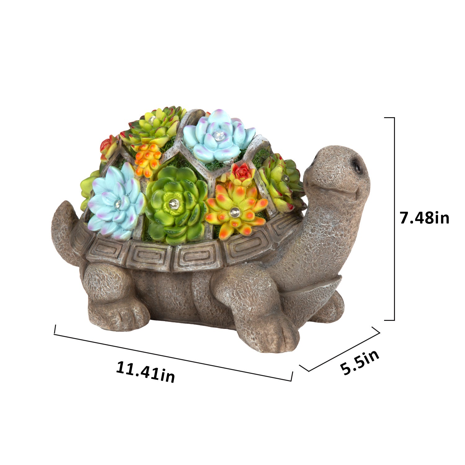 Gigalumi 7" Turtle Garden Statue