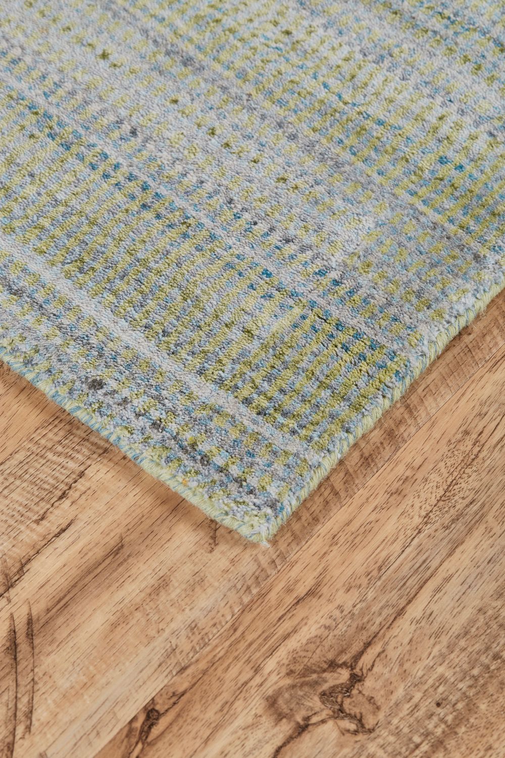 Rocero Hand Woven Green and Blue Rug by BD Fine