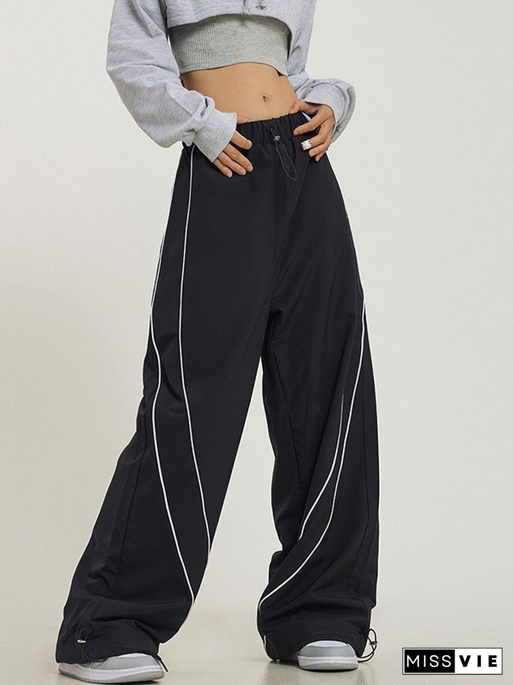 Vintage Piping Detail Baggy Sweatpants