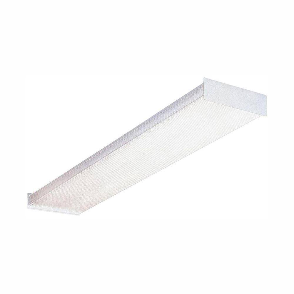 Lithonia Lighting SB 2 32 120 GESB 4 ft. Wraparound Fluorescent White Ceiling Fixture SB 2 32 120 GESB