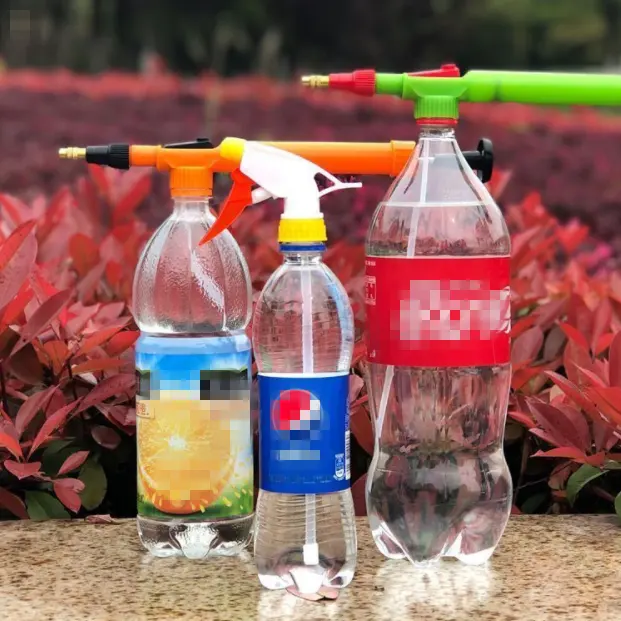 Coke bottle interface plastic Portable sprayers hand push spray gun head pressure spray for garden