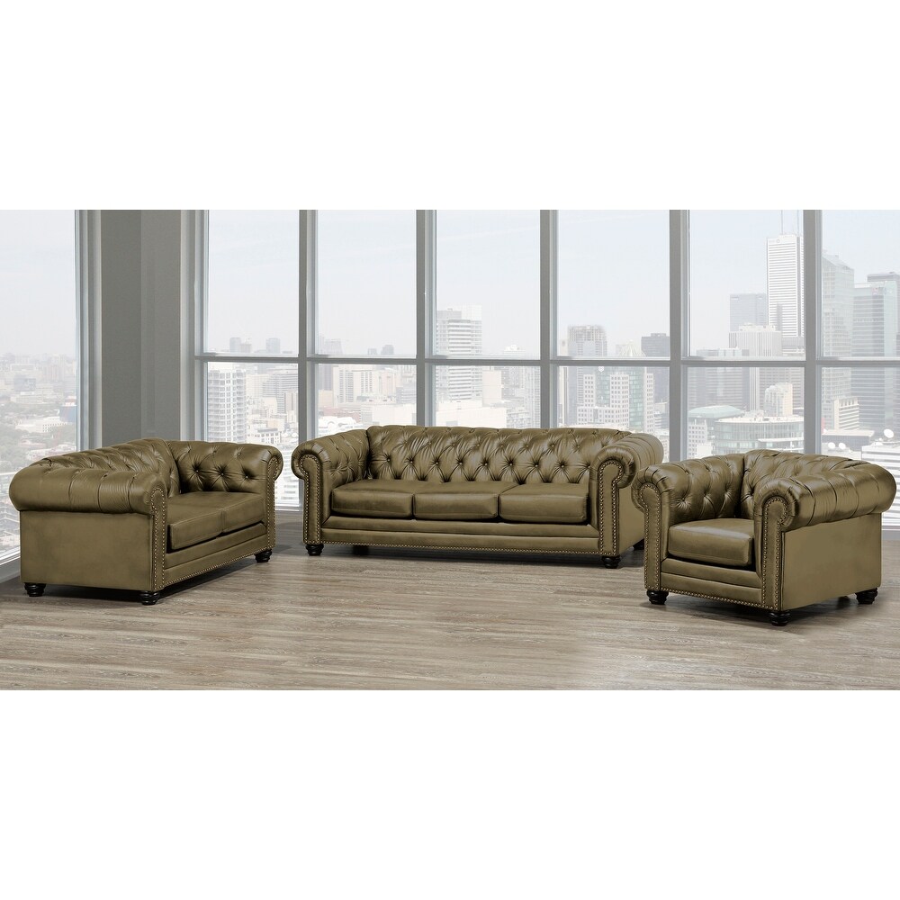 Maryport Top Grain Leather Sofa/Loveseat/Armchair