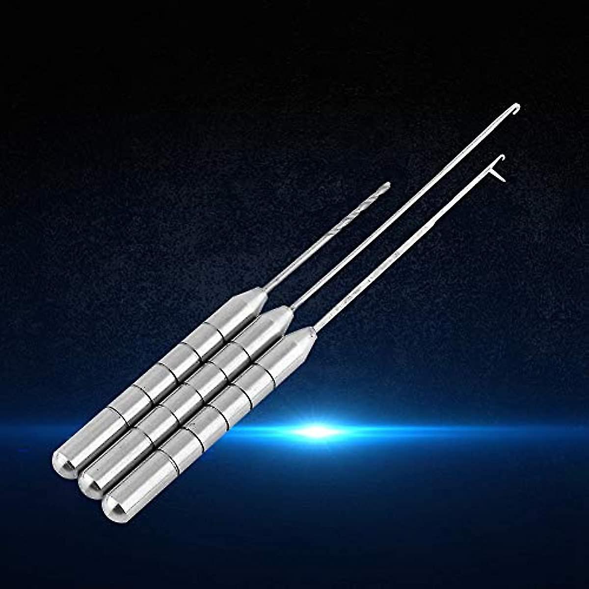 Baiting Needles Carp Fishing Aluminum Alloy Fishing Bait Needle Set Fish Drill Tackle Fish Drill Tackle Baiting Rig Tool Replacement For Making Rigs B