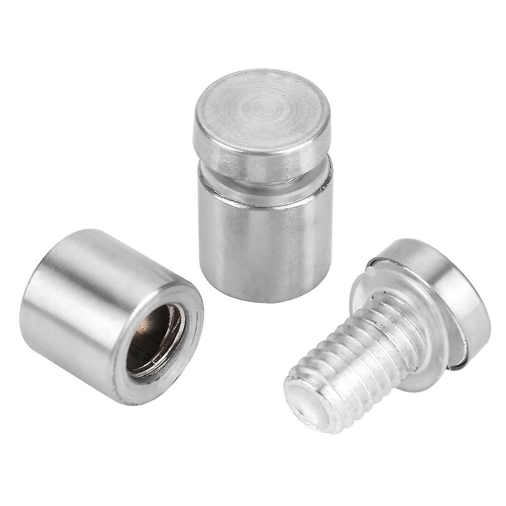 20pcs M12 Stainless Steel Glass Stand-offs Bolts Advertising Nail Fixing Pin Mounts Fastener For Hanging