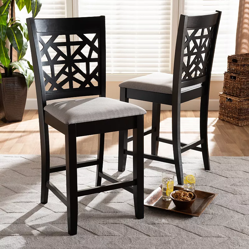 Baxton Studio Devon Counter Stool 2-piece Set