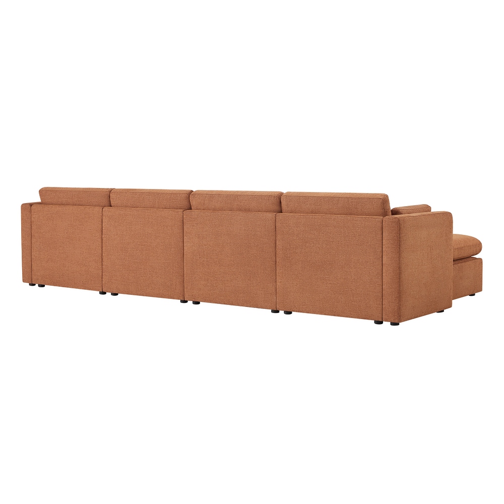 Celia Oversized Modular Sectional Fabric Sofa Set