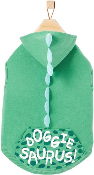 Frisco Doggiesaurus Dog and Cat Hoodie， Green