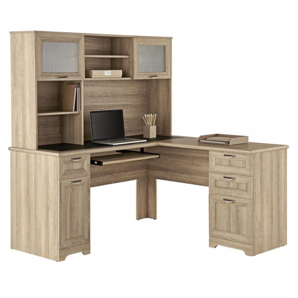 Magellan 58” Hutch for Corner/L-Desk， Blonde Ash