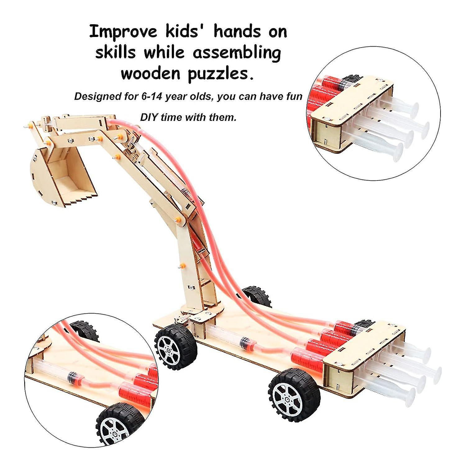 4 Sets Wood Puzzles Toy，3d Wooden Puzzle Plane Helicopter Excavator Racing Car Toy Set Kit For Children Kids，for Handmade Gifts Home Decoration Craft