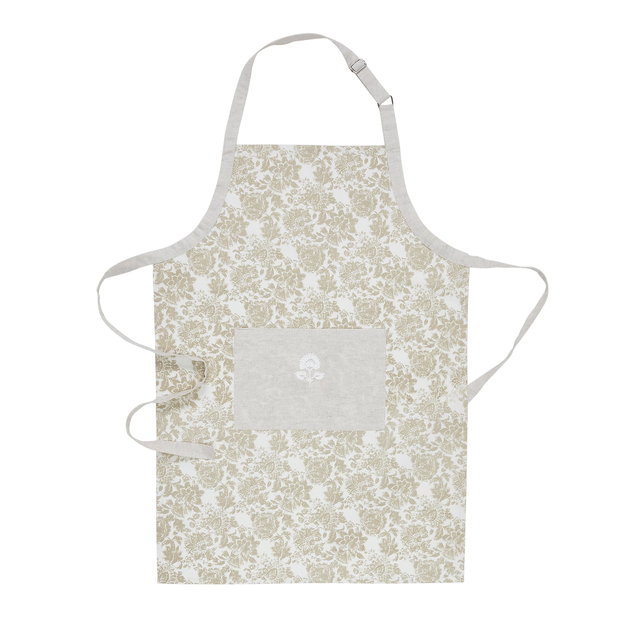 My Texas House Declan Floral 3-Piece Kitchen Set， Beige/Gray