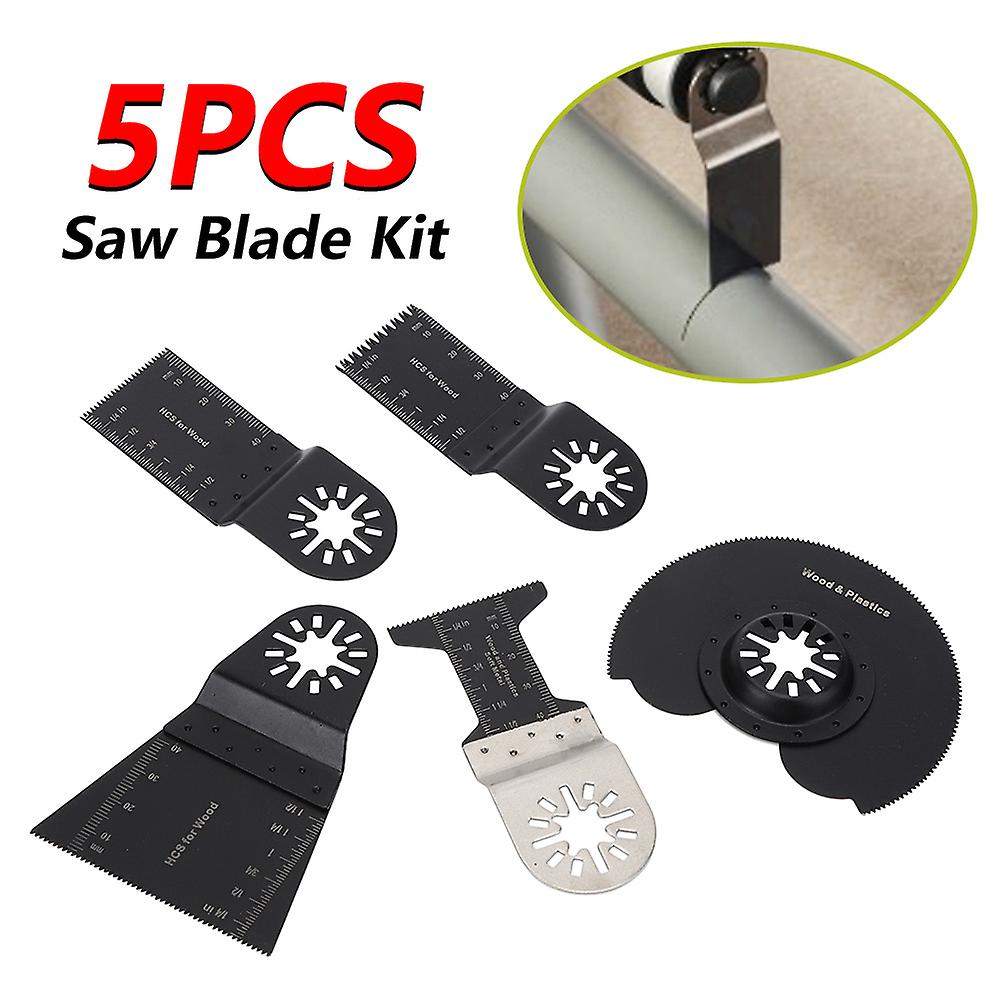 5pcs Oscillating Saw Blade High Carbon Steel For Cutting Wood Plastic