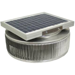 Active Ventilation 740 CFM Mill Finish 10-Watt Solar Powered 12 in. Dia Retrofit Attic Roof Fan ASF-12-RF