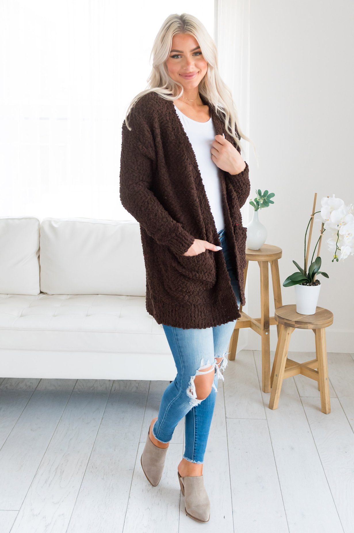 Hello Autumn Modest Cardigan