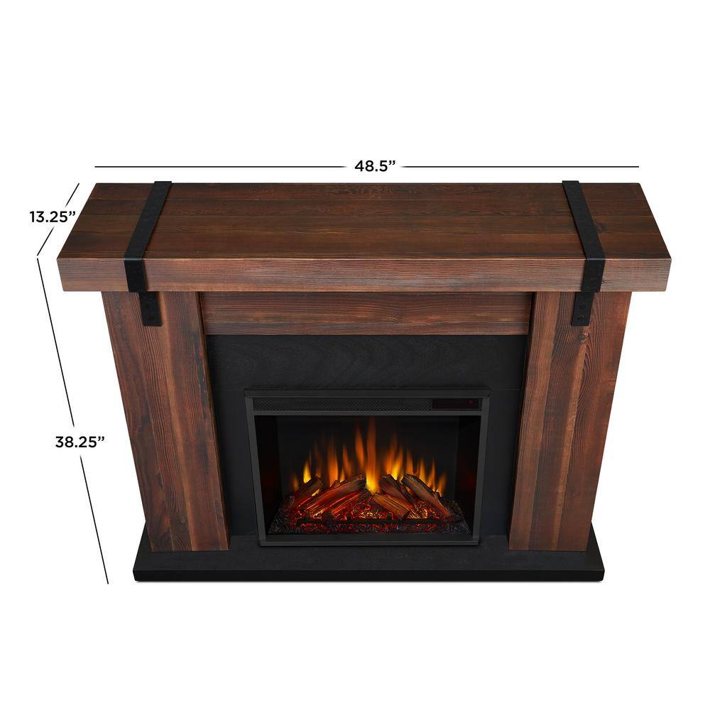 Real Flame Aspen 49 in. Freestanding Electric Fireplace TV Stand in Chestnut Barnwood 9220E-CHBW