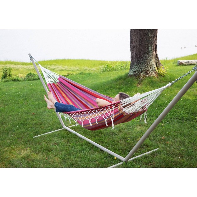 Hammock In A Bag Striped Pink Sol Living